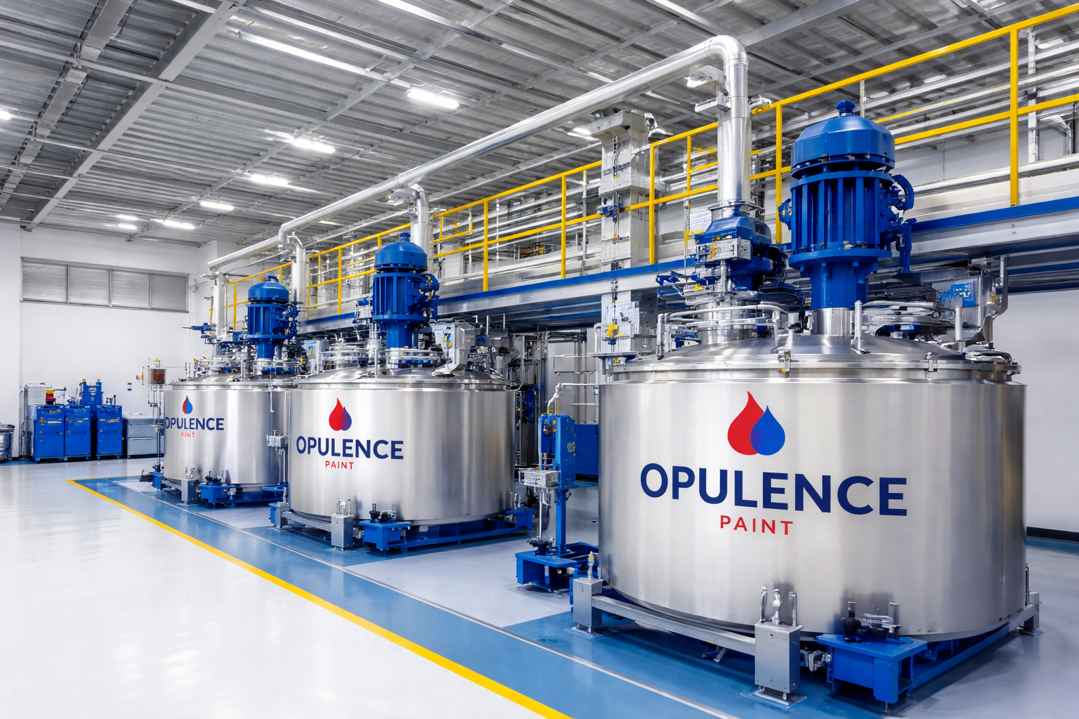 Industrial Paint Manufacturing and Quality Testing